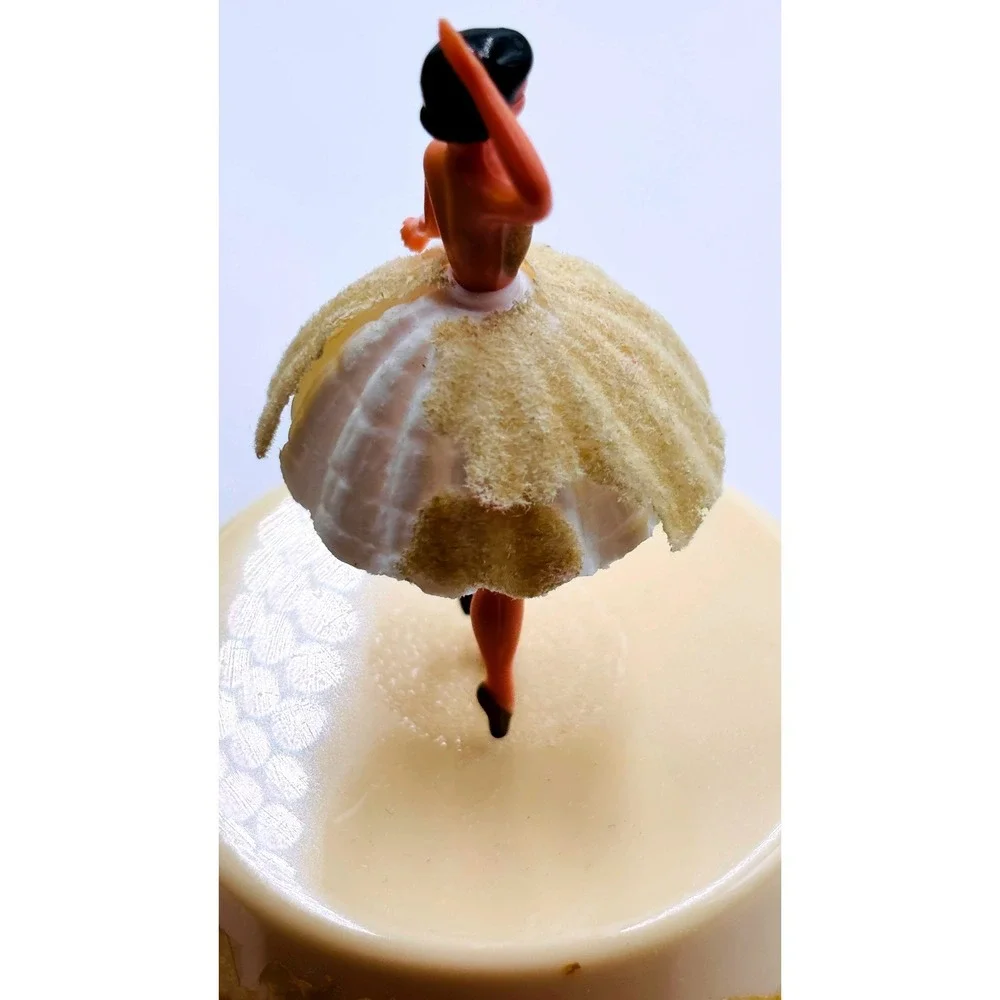 Vintage Bols Ballerina Gold Liqueur Musical Bottle EMPTY Danube France 1950s